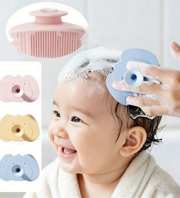 Soft Silicone Baby Bath Head Massage Brushes Cartoon Koala Hair Washing Brush Scalp Comb for Newborn Bath Tool Washing Hair Tool
