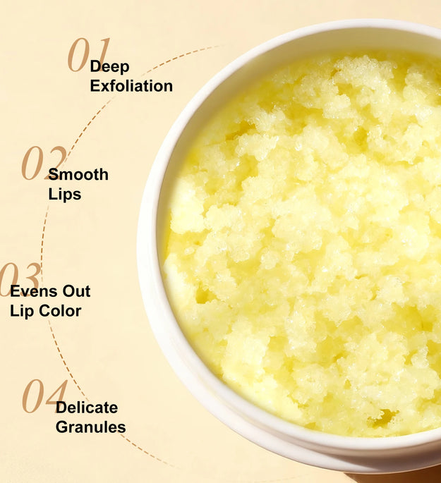 Grass Fed Natural Lip Scrub Beef Tallow Lip Mask, with Manuka Honey – Christmas Stocking Stuffers, Hydrating Moisture
