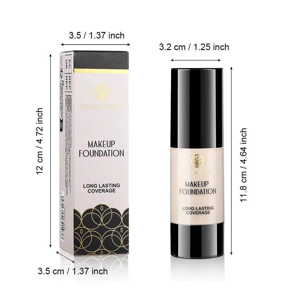 MLSMILE 6 color Powder Foundation long-Lasting Waterproof, Moisturing Sweat resistant and easy to open Oil-control concealer