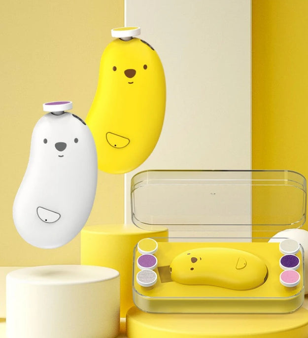 Baby Nail Grinder Electric Rechargeable Baby Newborn Nail Scissors Set Quiet and Safe Home Nail Trimming and Care