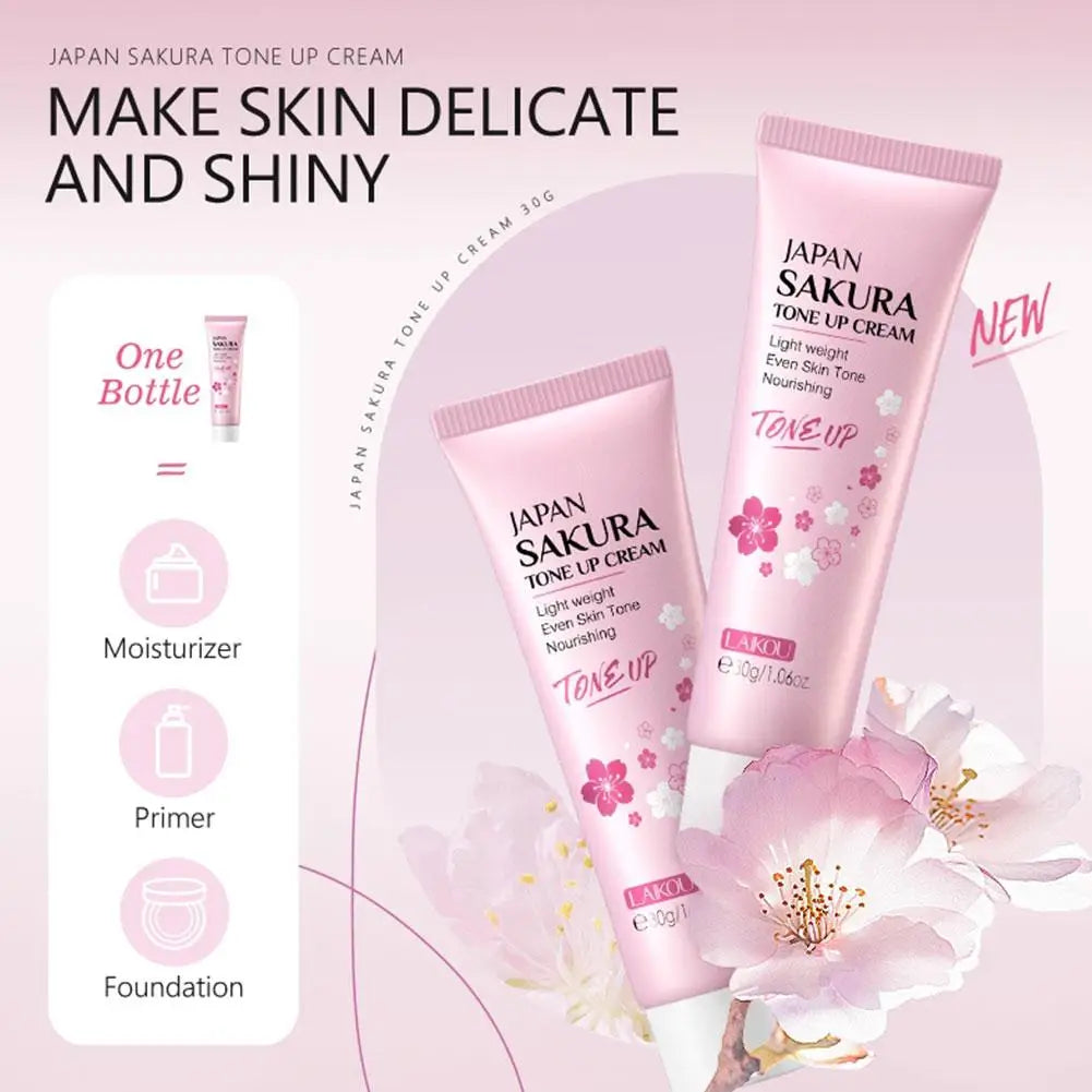 6pcs/Set Sakura Skin Care Sets Face Cream Serum Toner Facial Cleanser Sunscreen Eye Cream Face Skin Care Set Product Gift box - BlissFully