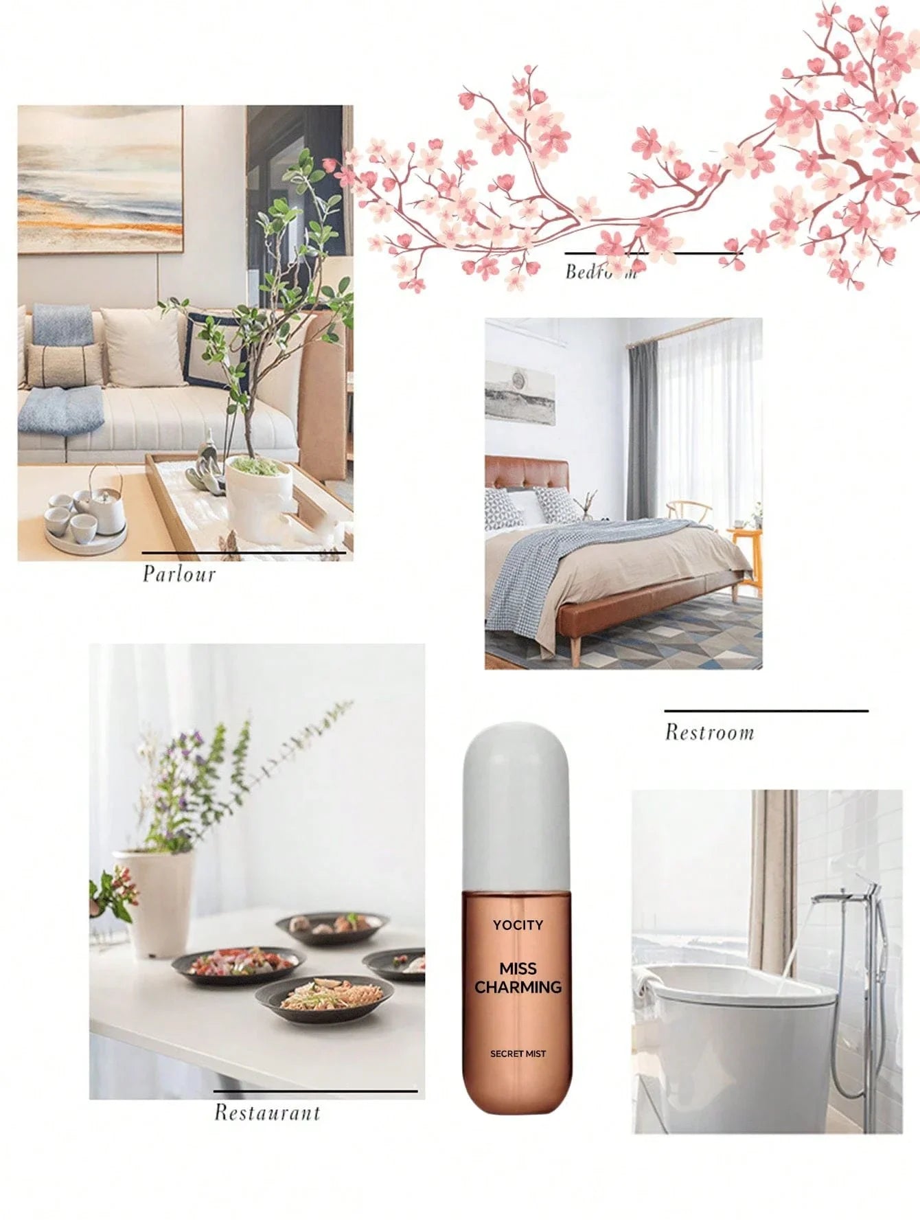 50ml Air Freshener Coconut Vanilla Natural Lasting Fragrance Aromatherapy for Wardrobe Car Household Air Fresher Birthday Gift