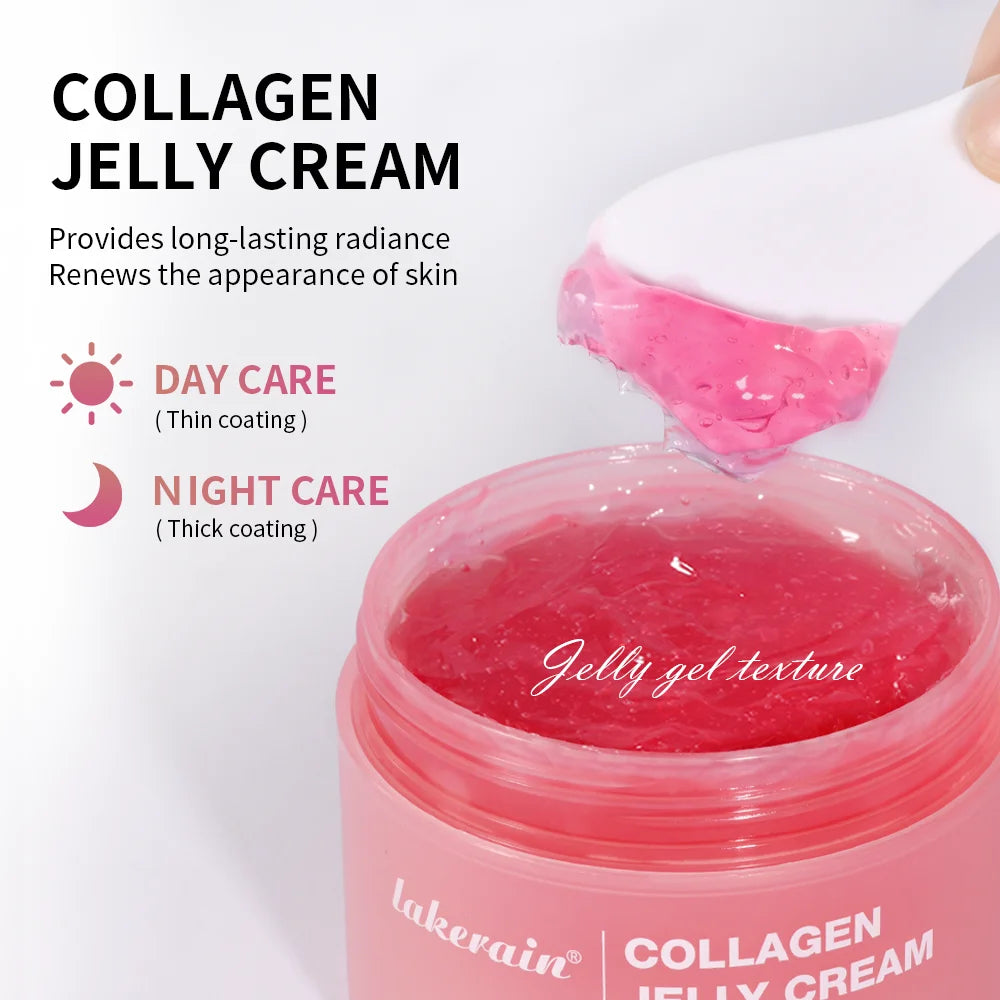 Moisturizing Collagen Jelly Cream Niacinamide Hydrolyzed Collagen Tightening Soothing Anti-Aging Firmness Hydration Skincare - BlissFully