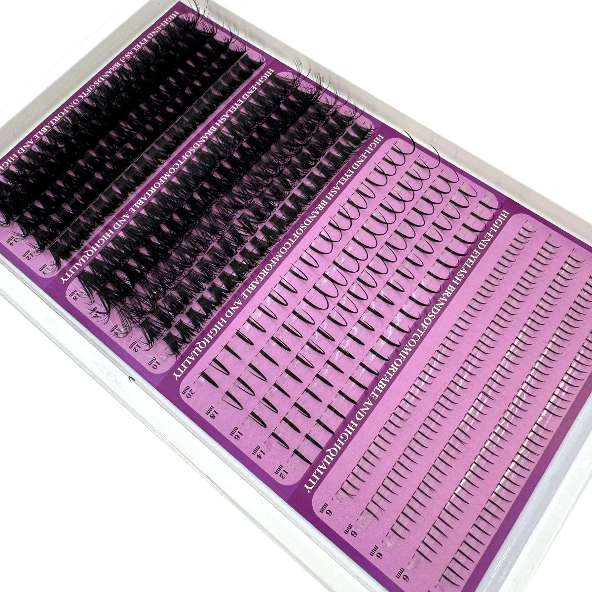 20Rows Lash Spikes Eyelash Clusters Volume Individual Lashes Wispy Eyelashes DIY Spiky Lash Extension Manga Clusters Eyelashes