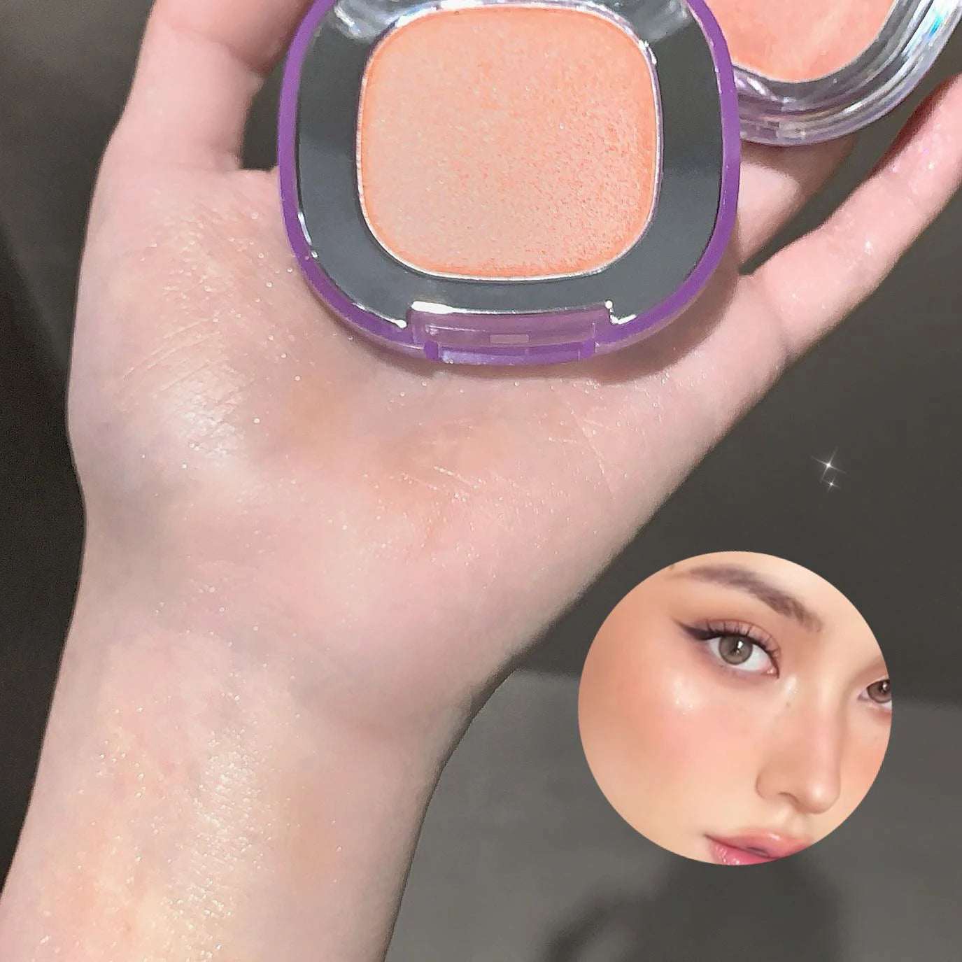 Diamond Highlighter Cream Facial Brightening Shimmer Long-Lasting Contouring Natural Blush Rouge Cream for Face and Eyes Makeup