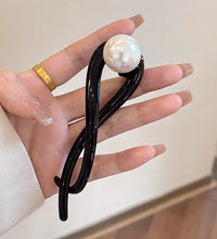 New Twist Hair Clip Plastic Acrylic Bead Imitation Pearl Hairpin Twisted Design Women Hair Accessories - BlissFully