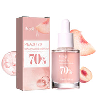 Peach 70% Niacinamide Facial Serum Fade Melanin Moisturzing Shrink Pores Smooth Brightening Skin Care Dark Spot Remover Serum - BlissFully