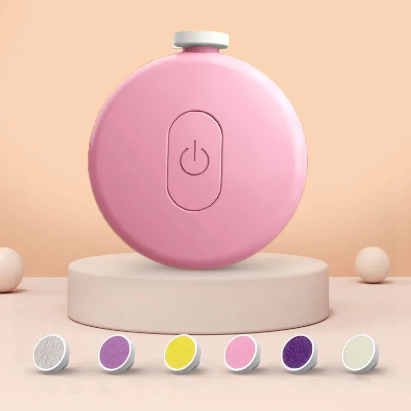 Mother and Newborn Baby Manicure Scissors 6PCS Head Electric Nail Clipper Cutter Children's Fully Automatic Nail Trimmer Grinder