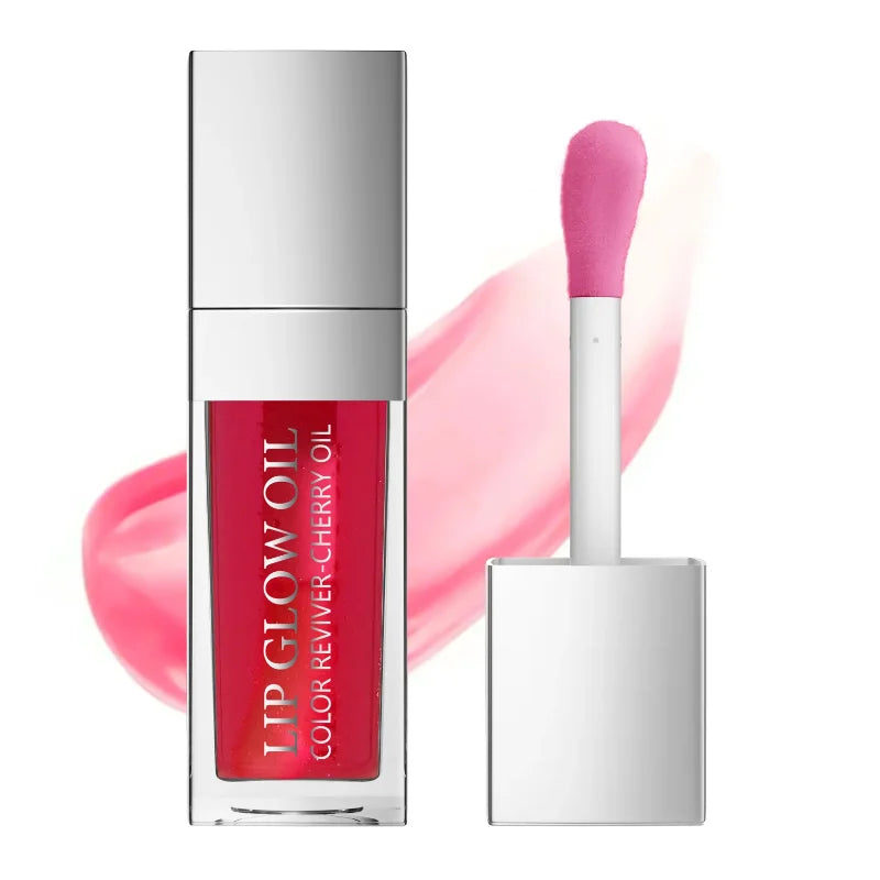 Sext Lip Oil 8ml Cherry Pink Lips Plumper Gloss Hydrating Plumping Lips Coat Tinted Lip Plumper Serum Lips Glow Oil Makeup
