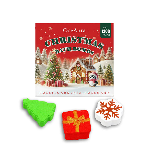 Christmas Lavender Bath Ball Stress Relief Rich Bubble Long Lasting Fragrances Deeply Moisturizing Colorful SPA Gifts Bath Bombs