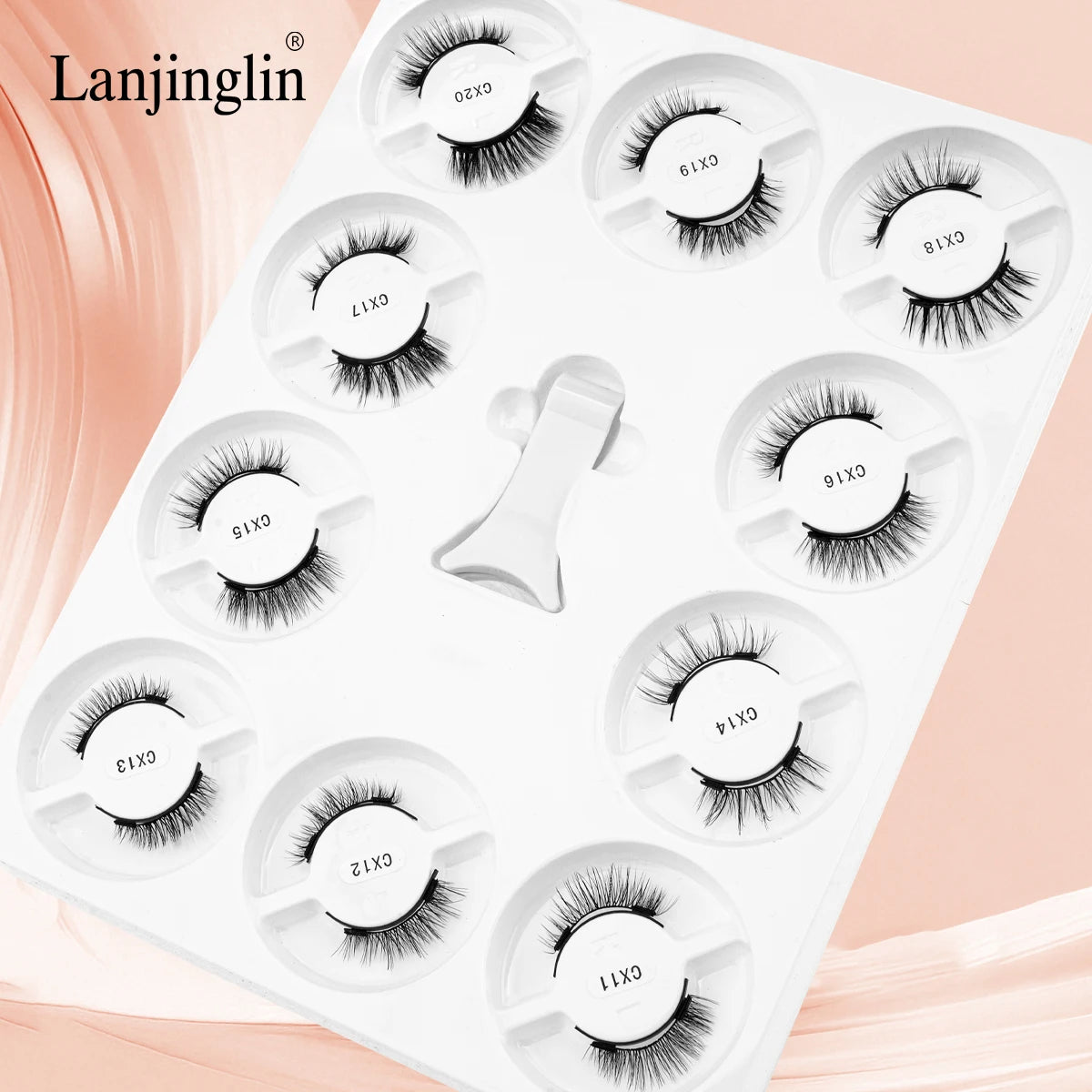 10 Pairs 3D Magnetic False Eyelashes Tweezer Set Reusable False Eyelashes Set Natural Mink False Lash Eyelash Makeup Tool