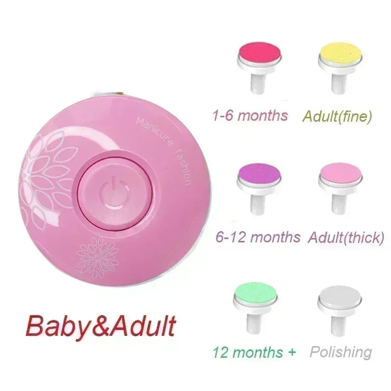 Electric Baby Nail Trimmer Baby Items Kid Nail Polisher Tool Care Kit Easy To Trim Nail File Newborn Baby Things Bebe Accessorie