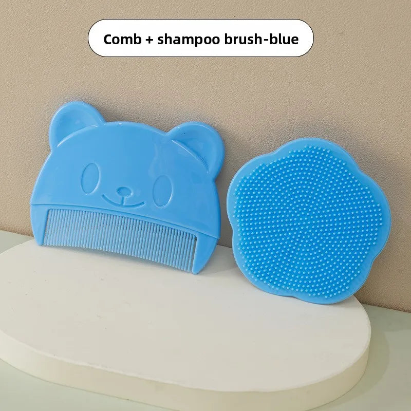 Bear-Shaped Baby Combs for Removing Cradle Cap: Hair Brushes for Boys & Girls, Newborn Scalp Combs to Clear Cradle Rust