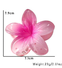 Five-petal flower Summer Super Fairy Vacation style frangeria Grab clip Shark Clip Acrylic flower hair grab hair accessories bac - BlissFully