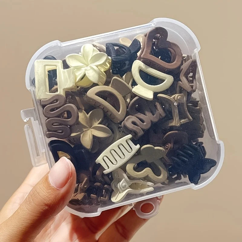 5/10/20/30pcs Beige Mixed Pack Small Clips, Cute Girl Accessories - Perfect for Daily Use, Special Occasions, or Travel Gifts - BlissFully