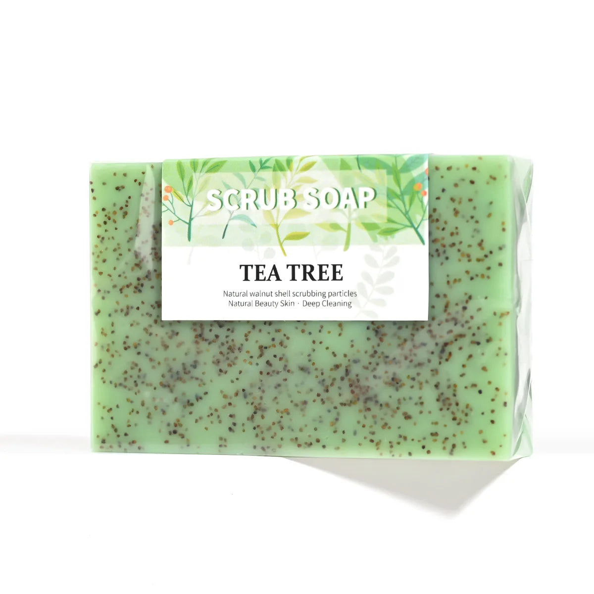 M+Plant Extraction Soap Handmade Frosted Solid Tea Tree Acne Removal Whitening Face Body Wash Cleaning Essence Oil for Skin Care