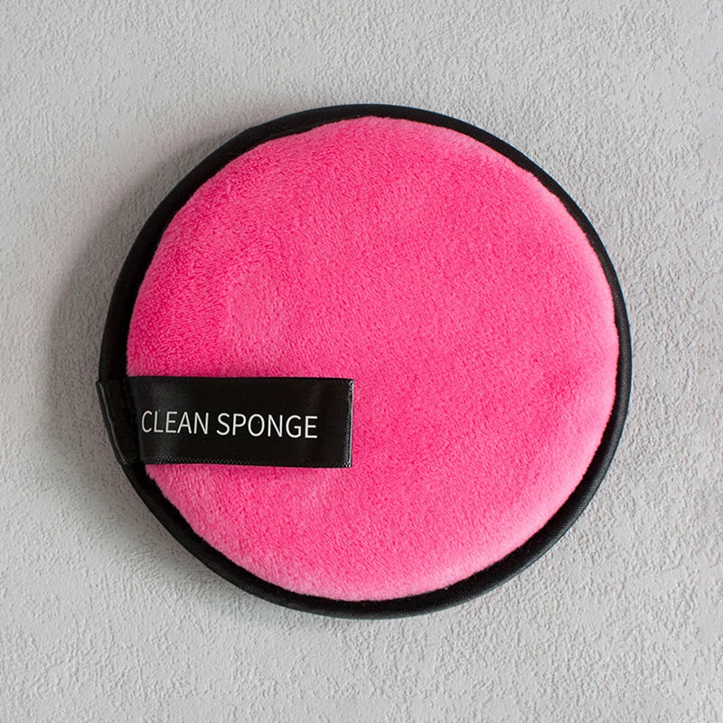 1Pcs Makeup Remover Wipes Reusable Discs Cotton Pads Microfiber Make Up Face Towel Cloth Washable Sponge Skin Care Cleaning Puff