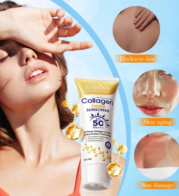 Korean sunscreen SPF50+rice and probiotics | Suitable for all skin types | Nourishing skin protection and UV protection