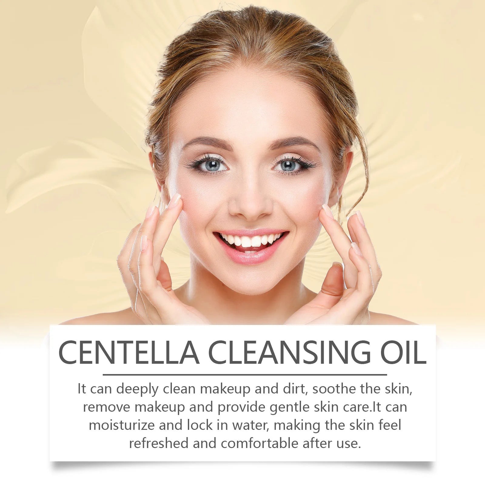 EELHOE Centella Cleansing Oil Facial Makeup Remover Moisturizing for Face Shrink Pores Removal Cleansing Oil Sensitive Skin Care - BlissFully
