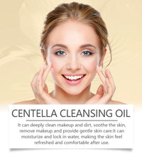 EELHOE Centella Cleansing Oil Facial Makeup Remover Moisturizing for Face Shrink Pores Removal Cleansing Oil Sensitive Skin Care - BlissFully