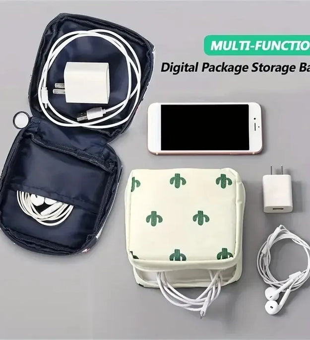 Women Sanitary Napkin Tampon Storage Bag Portable Waterproof Organizer Pouch Cartoon Pattern Sanitary Napkin Bag