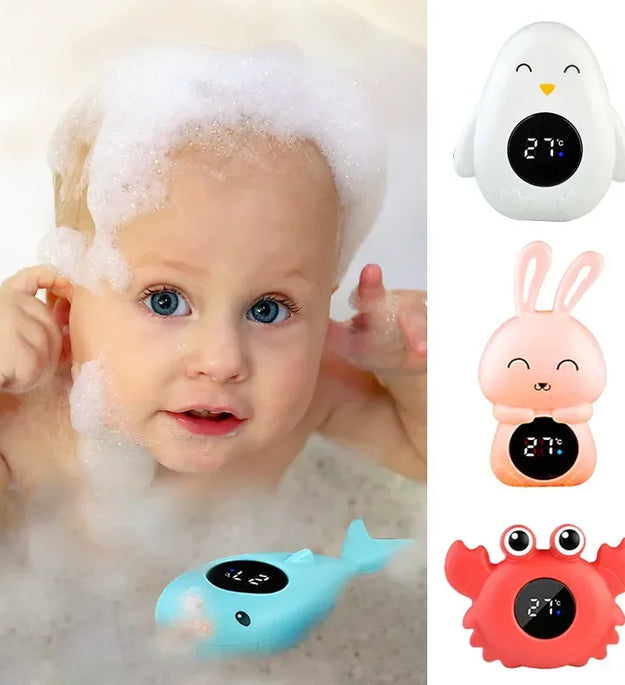 Baby Bath Temperature Meter Floating Digital Water Baby Bath Temperature Meter LED Display Temperature Tester Safety Cartoon