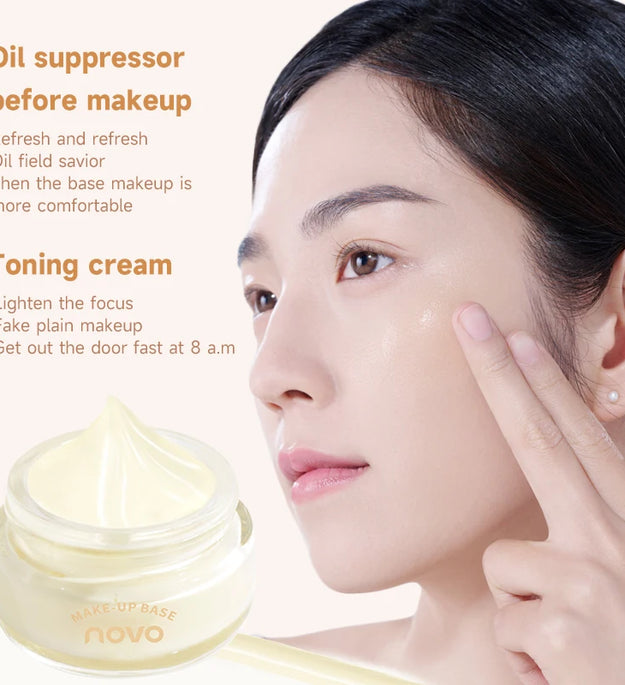 Hydrating Facial Primer Cream,Long-Lasting Smooth Base And Brightening, Non-Greasy,  Gentle & Oil Control Concealer