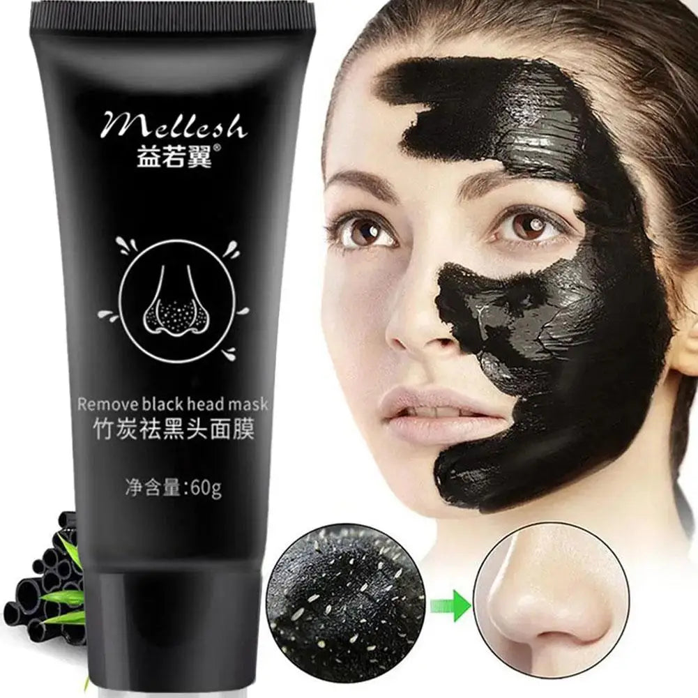 Bamboo Charcoal Facial Mask Blackhead Removing Facial Mask 60g Dirt Removing Cleaning Pore Layer Cleaning Skin Care Facial Mask