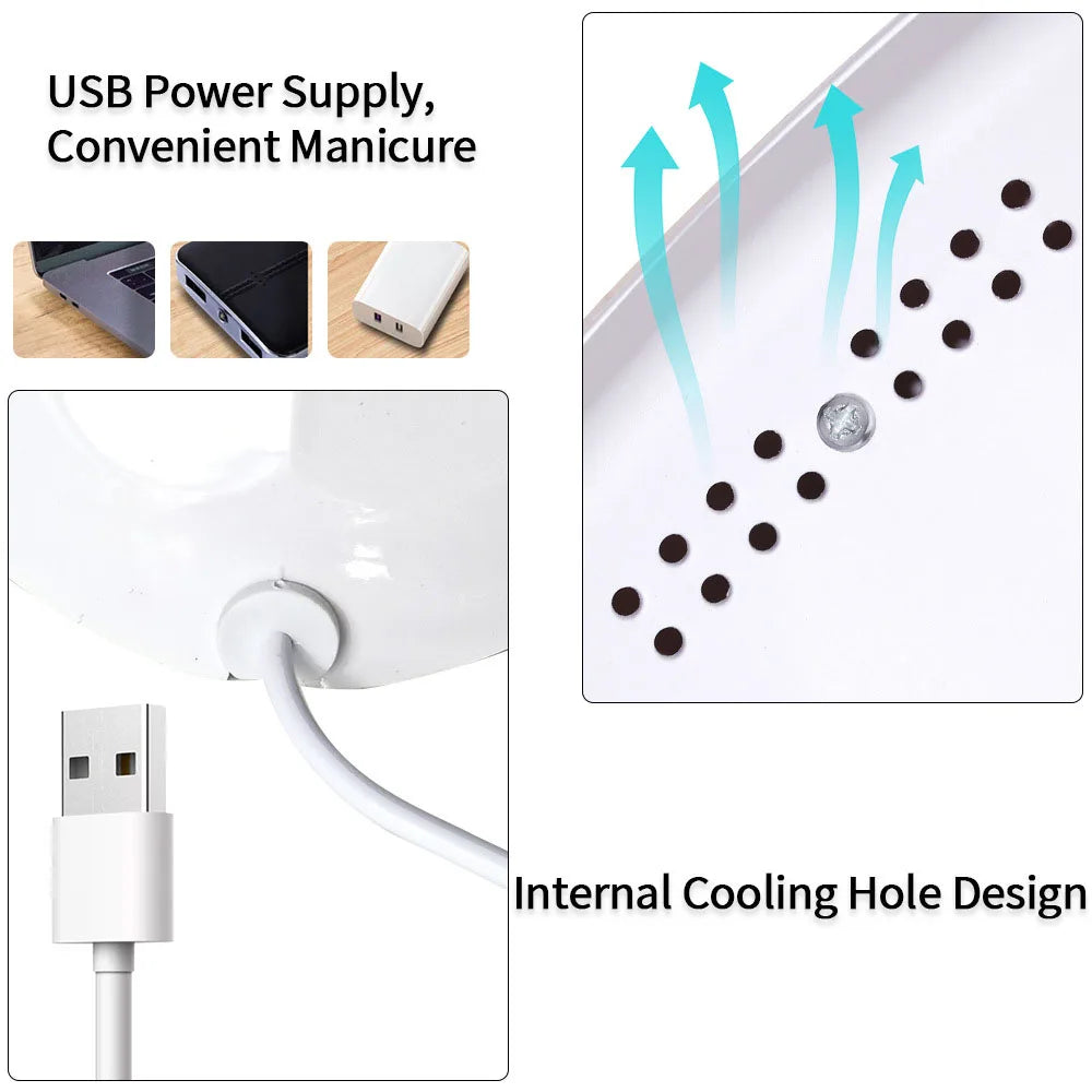 LULAA UV Nail Polish Lamp Gel Curing Polishing Lamp with Three Timing Modes & Automatic Sensing Mode Is Suitable for Home Salon