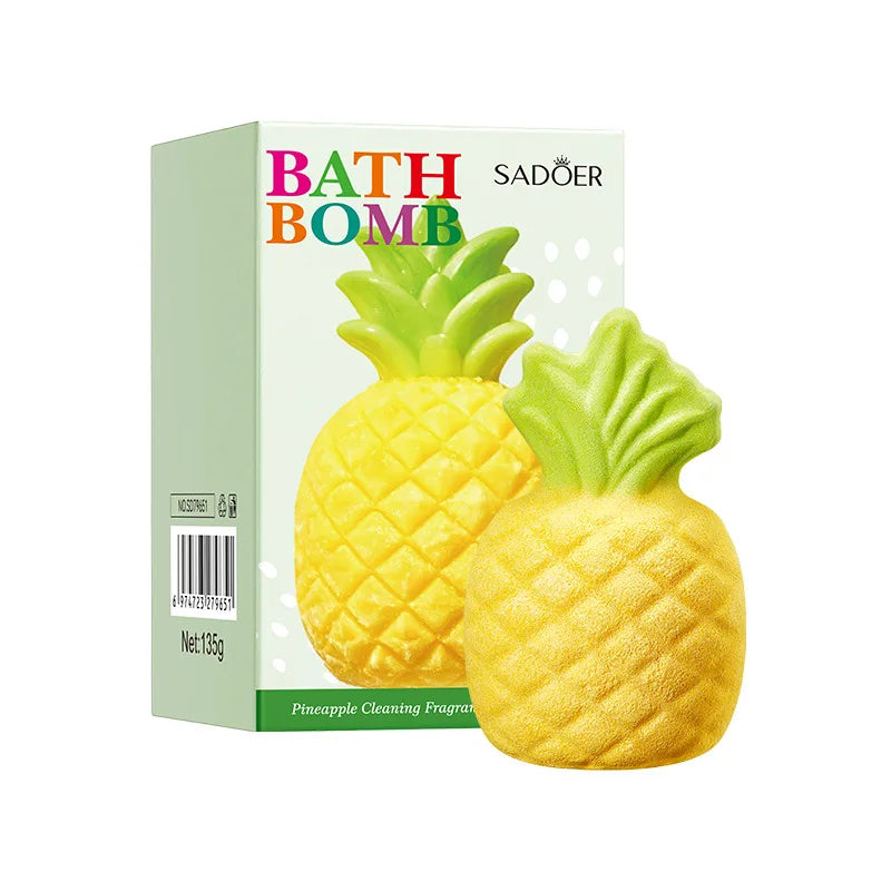 Pineapple Scented Bath Salt Balls Floating Ball Clean Fragrant Bath Salt Balls for Aromatic Bathing