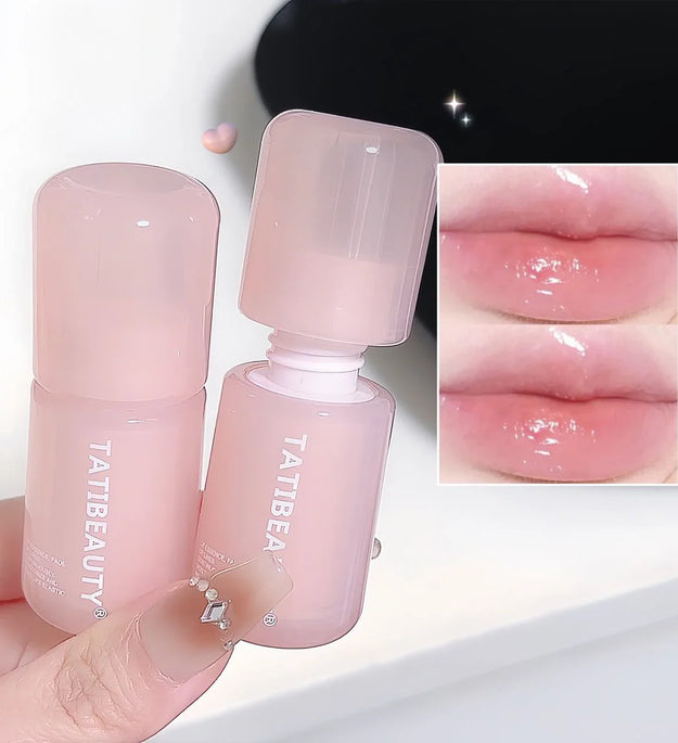 DIKALU Mirror Water Lip Gloss Crystal Jelly Lipstick Hydrating Plumping Moisturizing Colored Lip Tint Lips Care Makeup Beauty