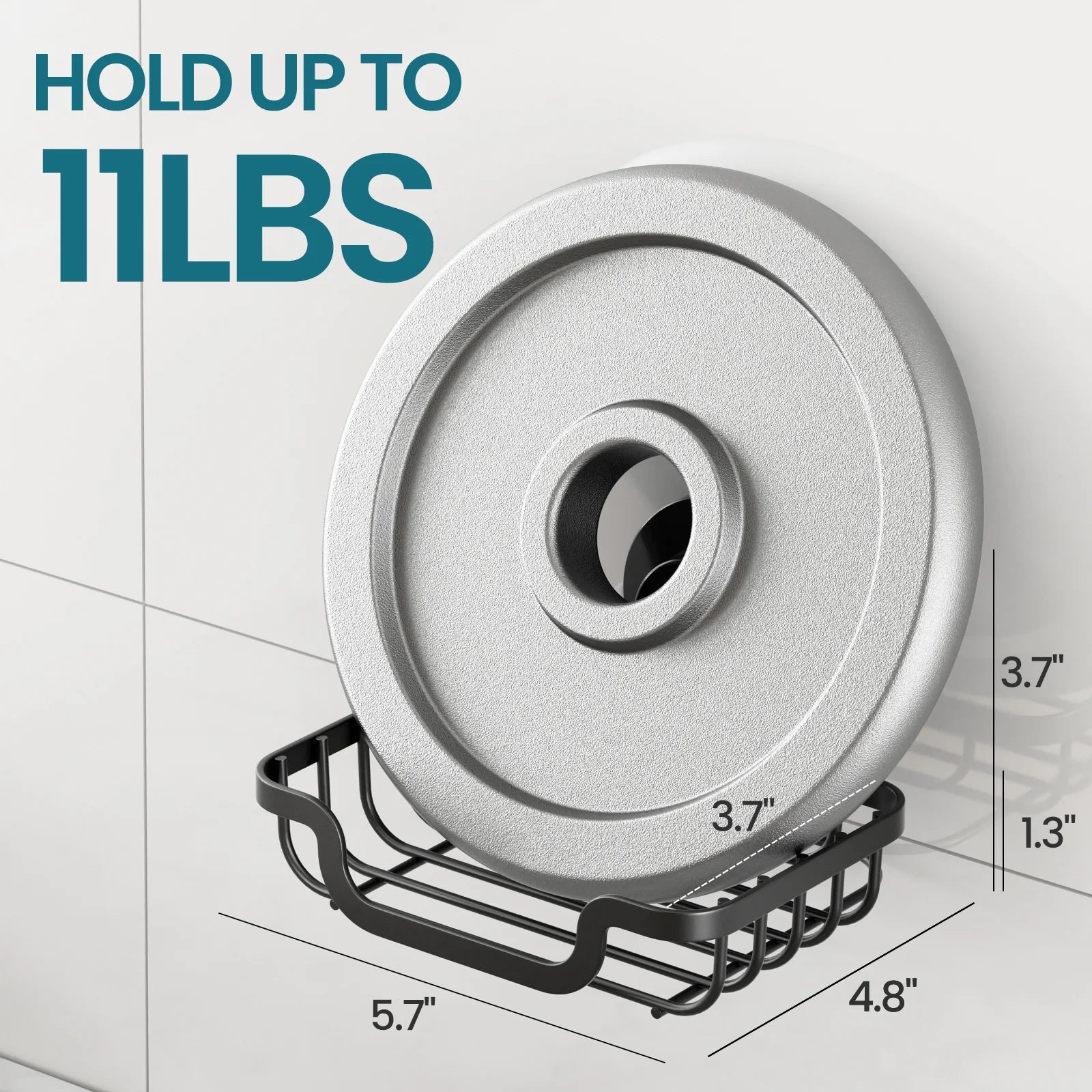 TAILI Soap Holder Bar Soap Dish Suction Cup, Bar Soap Rack for Shower Wall, Draining Soap Saver Tray for Bathroom, Tub, Kitchen