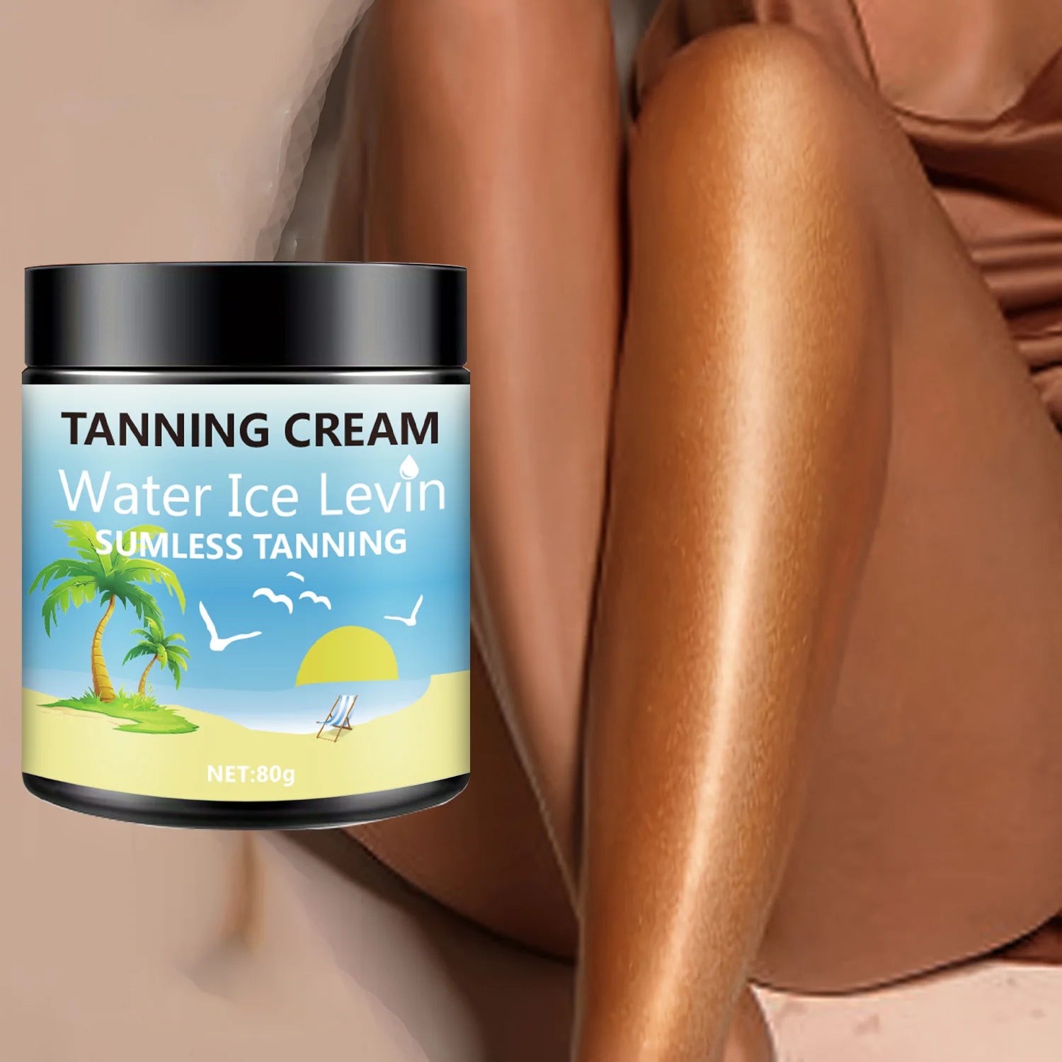 Body Tanning Lotion, Rich in Shea Butter, Coconut Oil, Deep Moisturizing and Moisturizing, Fast Absorption, 0 Greasy, No Sun Tanning, Hypoallergenic for Men and Women