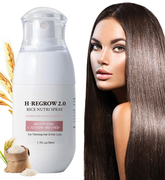 Hair Spray Rice Water Strong Hair Follicle Root Thick Loss Prevention Nourishing Soften Hair Helper Care Spray For Thinning Hair - BlissFully
