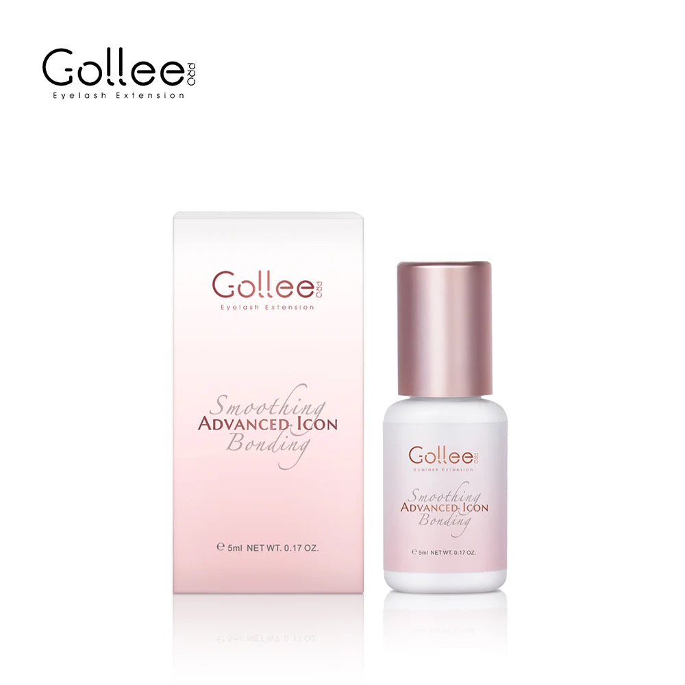 Gollee 1s Dry Eyelashes Adhesive Mixed Floral Fragrance Eyelash Extension Glue with Bonder Glue Lash Accelerator Waterproof Bond