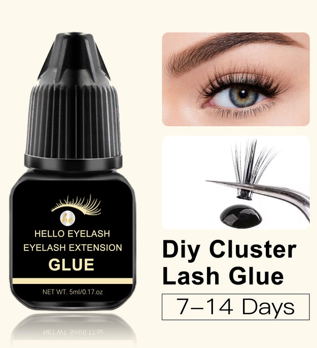 DIY 5ml Fast Drying Strong False Eye Lash Extension Glue Adhesive Retention 7-14 days Low Smell Mink Eyelash Glue at home