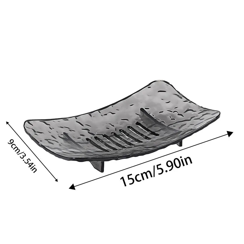 Soap Holder Drain Hole Design Non-slip Base Soap Dish Soap Tray Suitable for Home Travel Gym Bathroom Decoration