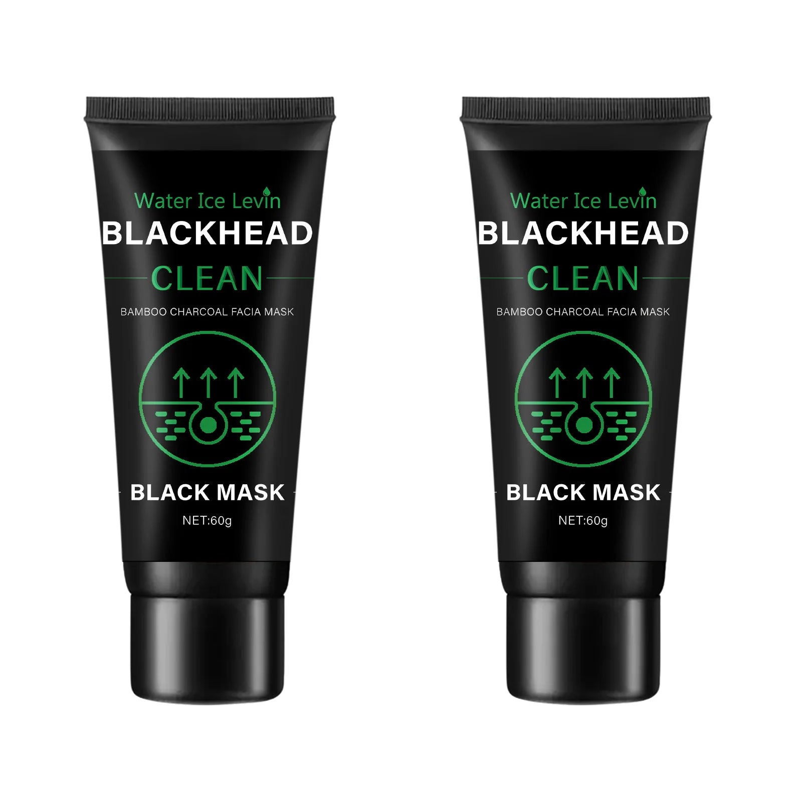 60g Bamboo Charcoal Fiber Mask Blackhead Removal Deep Mask Deep Cleansing Cleansing Exfoliating Mask Treatment Black Mask
