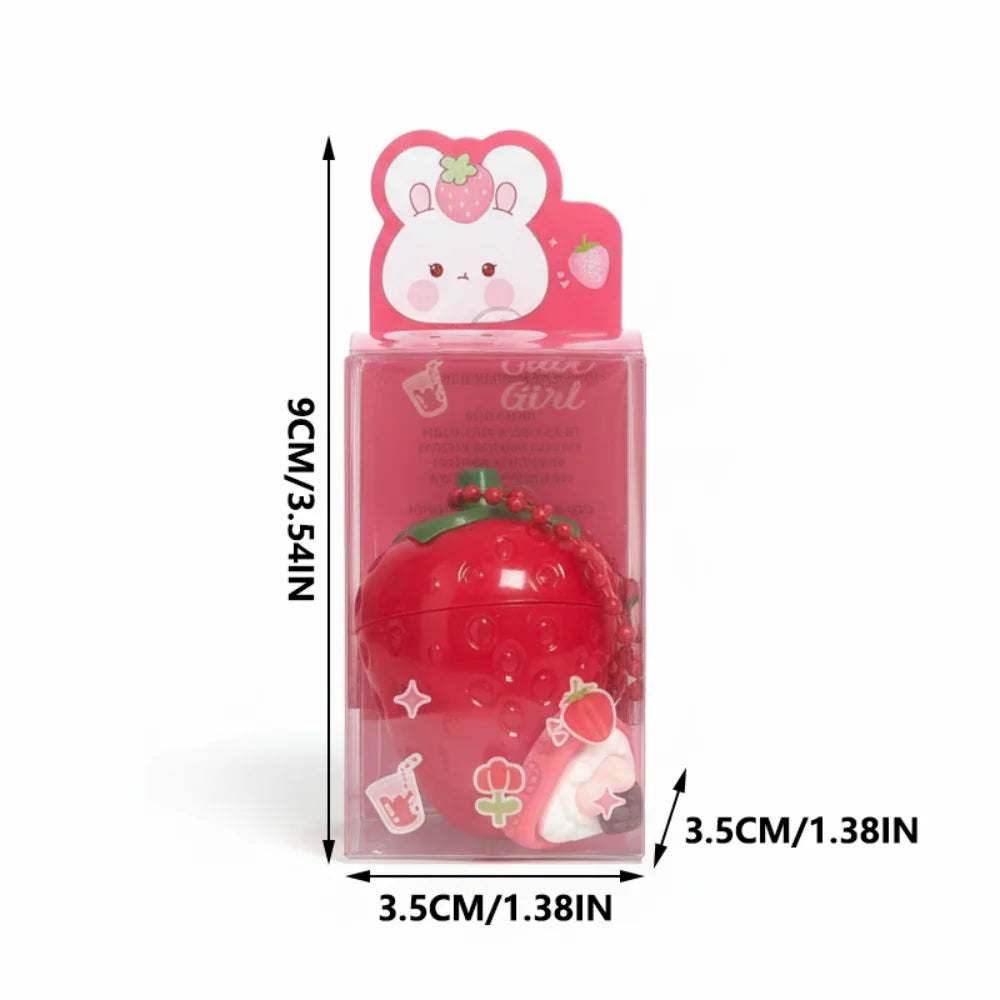 4-Color Random Sending Strawberry Lip Gloss Lipstick Moisturizing Winter Antifreeze Anti Crack Moisturizing Lasting lip balm