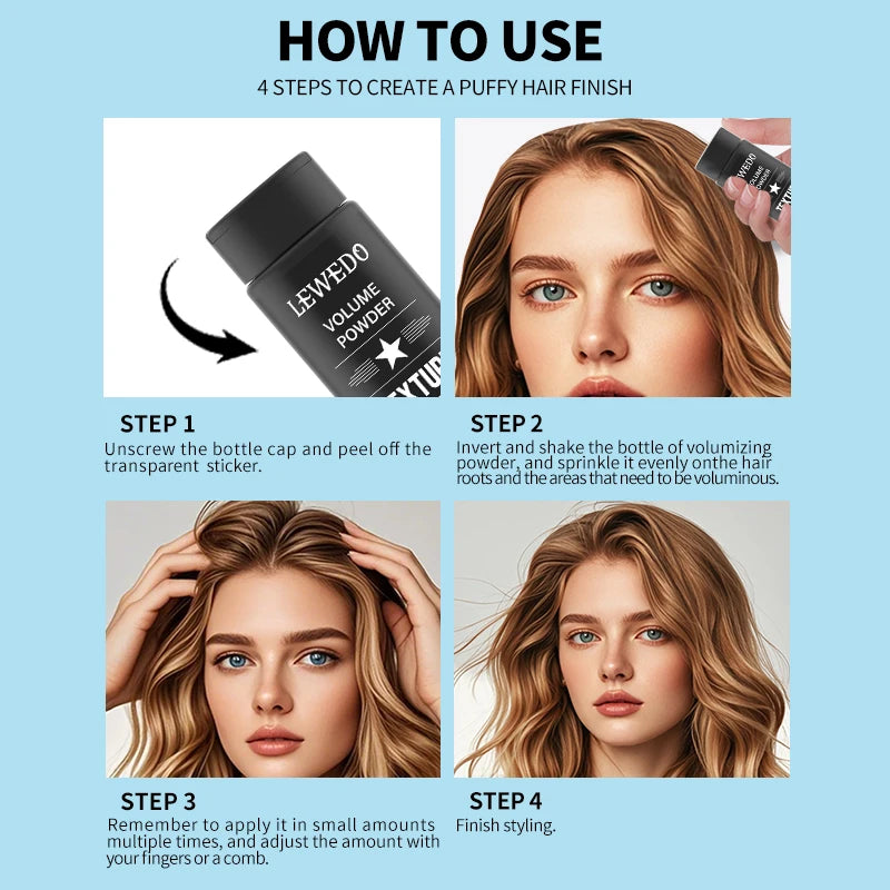 Hair Styling Powder Oil Control Hair Powder Fluffy Hair Powder Increase Hair Volume Instantly Long-Lasting Styling For Men Women - BlissFully