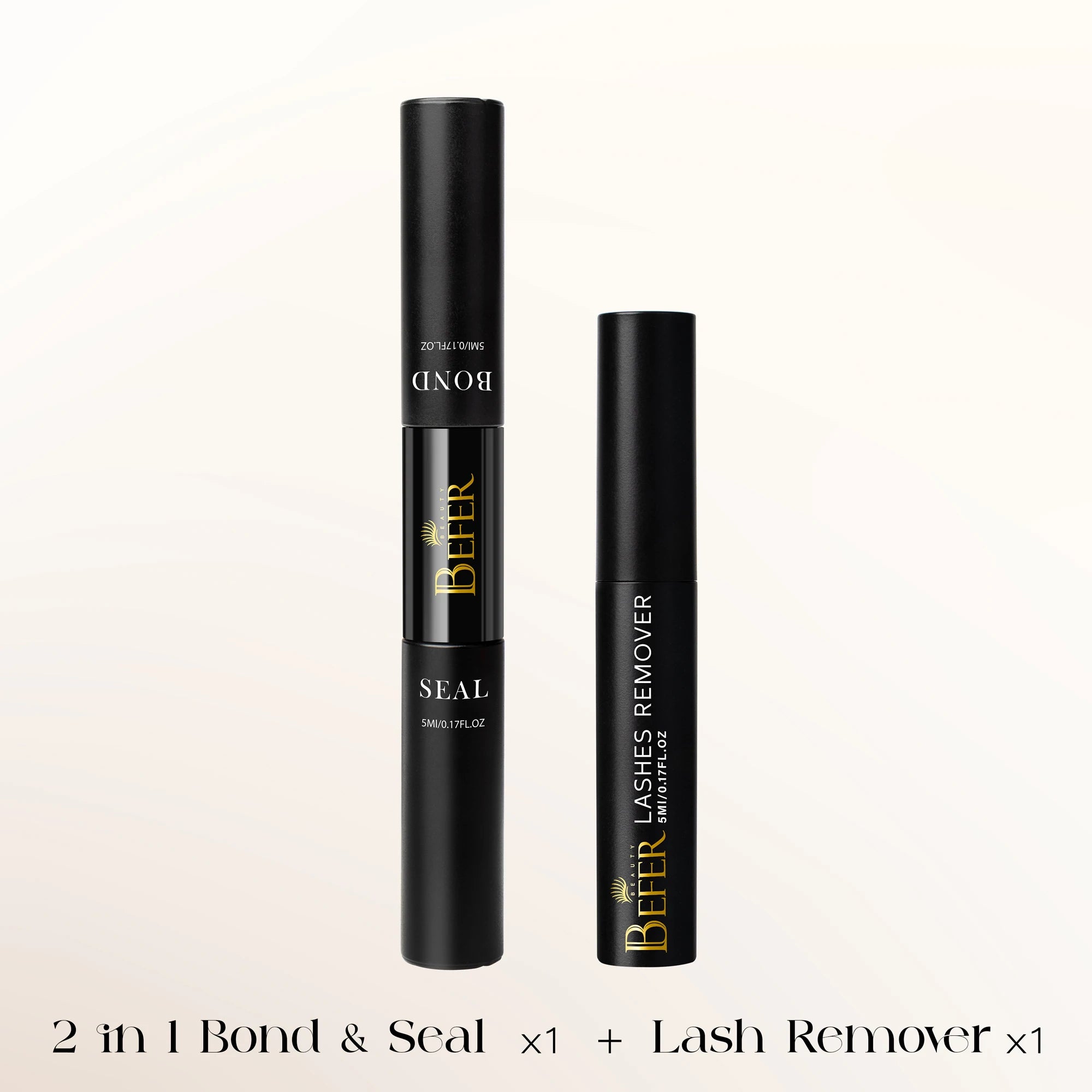 BEFER Glue For Eyelashes 2in1 Lash Bond And Seal Eyelash Glue+Eyelash Remover Waterproof Eyelashes Adhesives Strong Fixed Lash