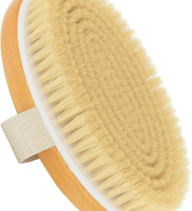 Dry Body Brushes, Exfoliating Body Scrubbers, Natural Bristles for Dry Skin, Improve Circulation, Stop Ingrown Hairs