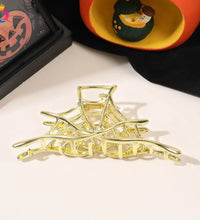 1Pcs Halloween Black Spider Hair Claw Clips with Pearl Charm Design,Metal Gothic Punk Hair Clips Strong Hold Hair Accessories - BlissFully