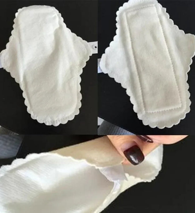 3Pcs/lot Thin Cloth Pads Soft Cotton Washable Feminine Panty Liners Sanitary Pads Napkin Daily Reusable Menstrual Hygiene Pads