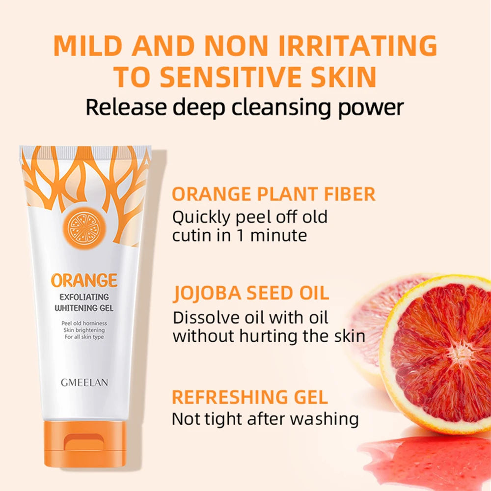 Orange Exfoliating Gel Dead Spot Remover Brighten Peeling 50g Gentle Repair Scrub Whiten Hydrating Moisturizer Korean Skin Care - BlissFully