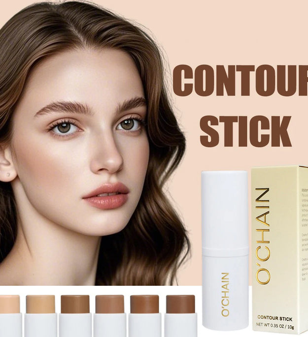Contour Stick Cream Long-wear Lightweight Stick Easy to Sculpt Face Natural Concealer Bronzer Contouring Makeup Pen