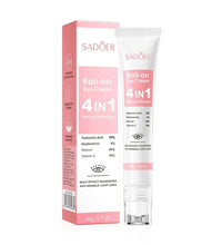 SADOER 4in1 Roll-on Moisturizing Eye Cream Anti Dark Circles Eyes Bags Firming Moisturizing Eye Serum Skin Care for Beauty Eyes - BlissFully