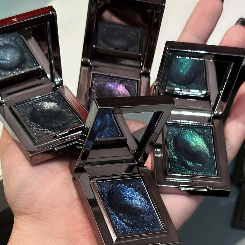 Chameleon Dark Green Eyeshadow Palette Fine Easy-To-Apply Sparkling Pearlescent Mashed Potato Eye Shadow Brightening Makeup