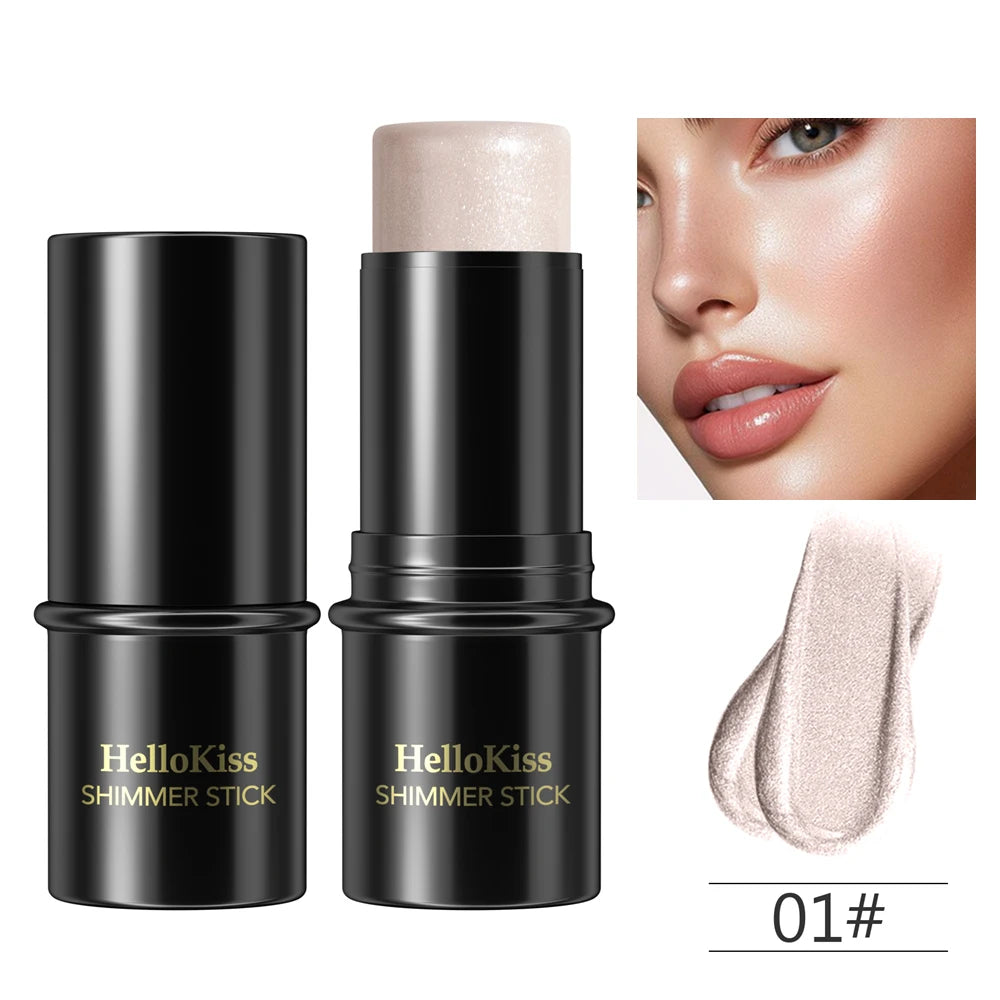Shimmer Highlighting Bronzer Stick Face Brightening Concealer Pen Long Lasting Corrector Nose Shadow Face Contour Stick Cosmetic