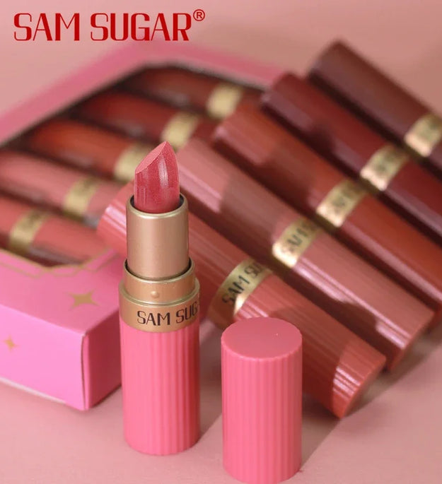 Diamond Glitter Lipstick Moisturizing Lasting Pink Sparkling Waterproof Lip Gloss Metallic Sexy Lipstick Lip Tint Lips Makeup